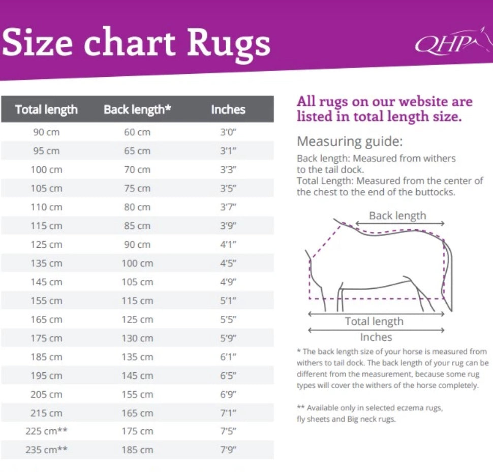 QHP Falabella 100g Foal Turnout Rug