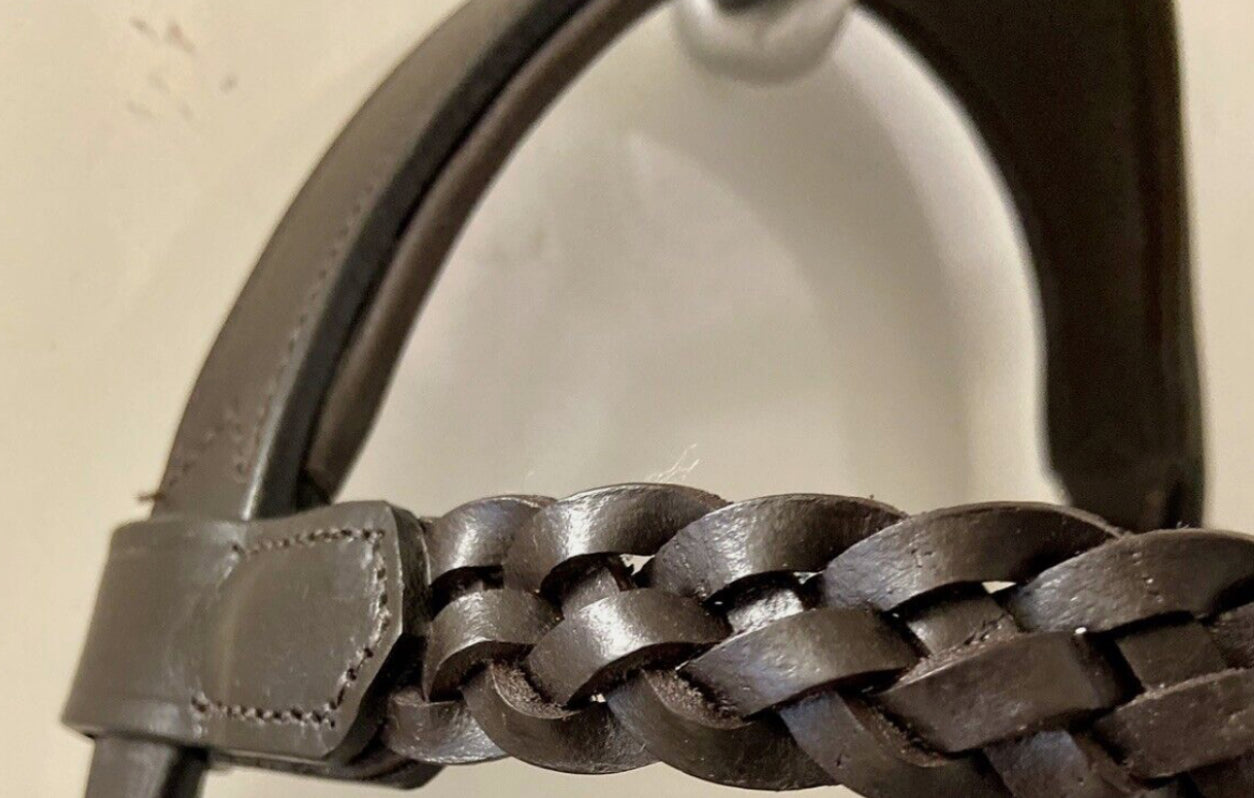 Elano Anatomical Plaited Hunt Bridle & Reins