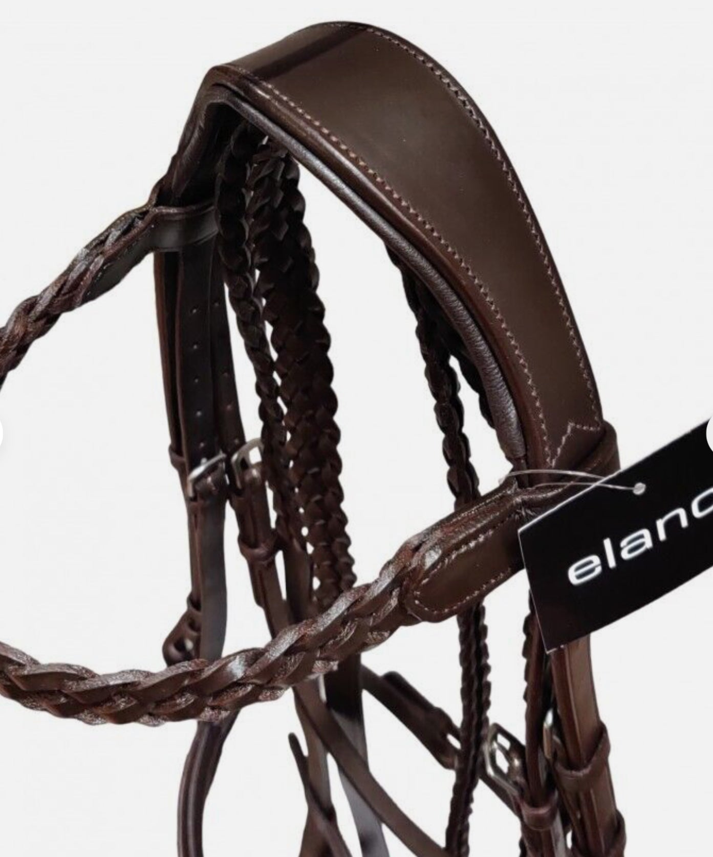 Elano Anatomical Plaited Hunt Bridle & Reins