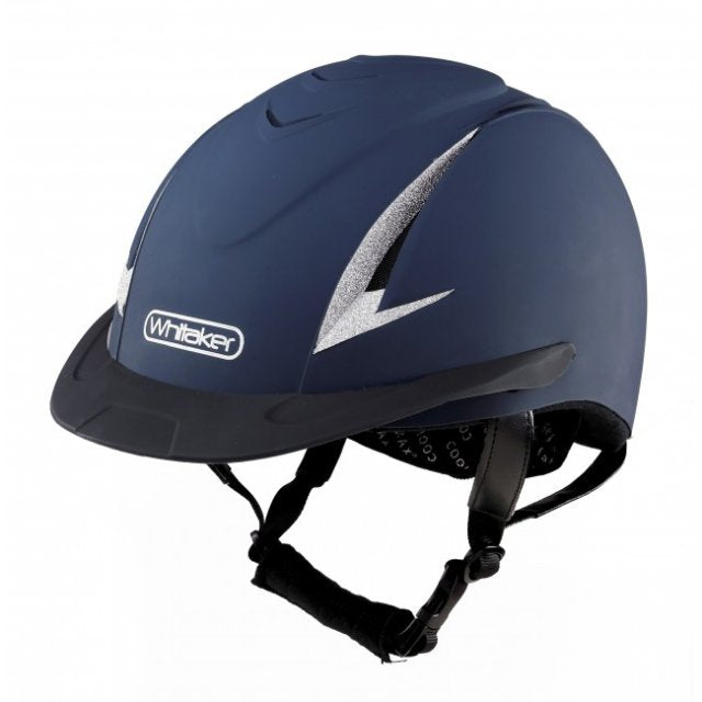 NRG Sparkle Riding Helmet Black or Navy & Silver