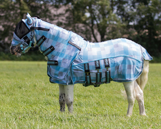 QHP Falabella Lagoon Fly Rug