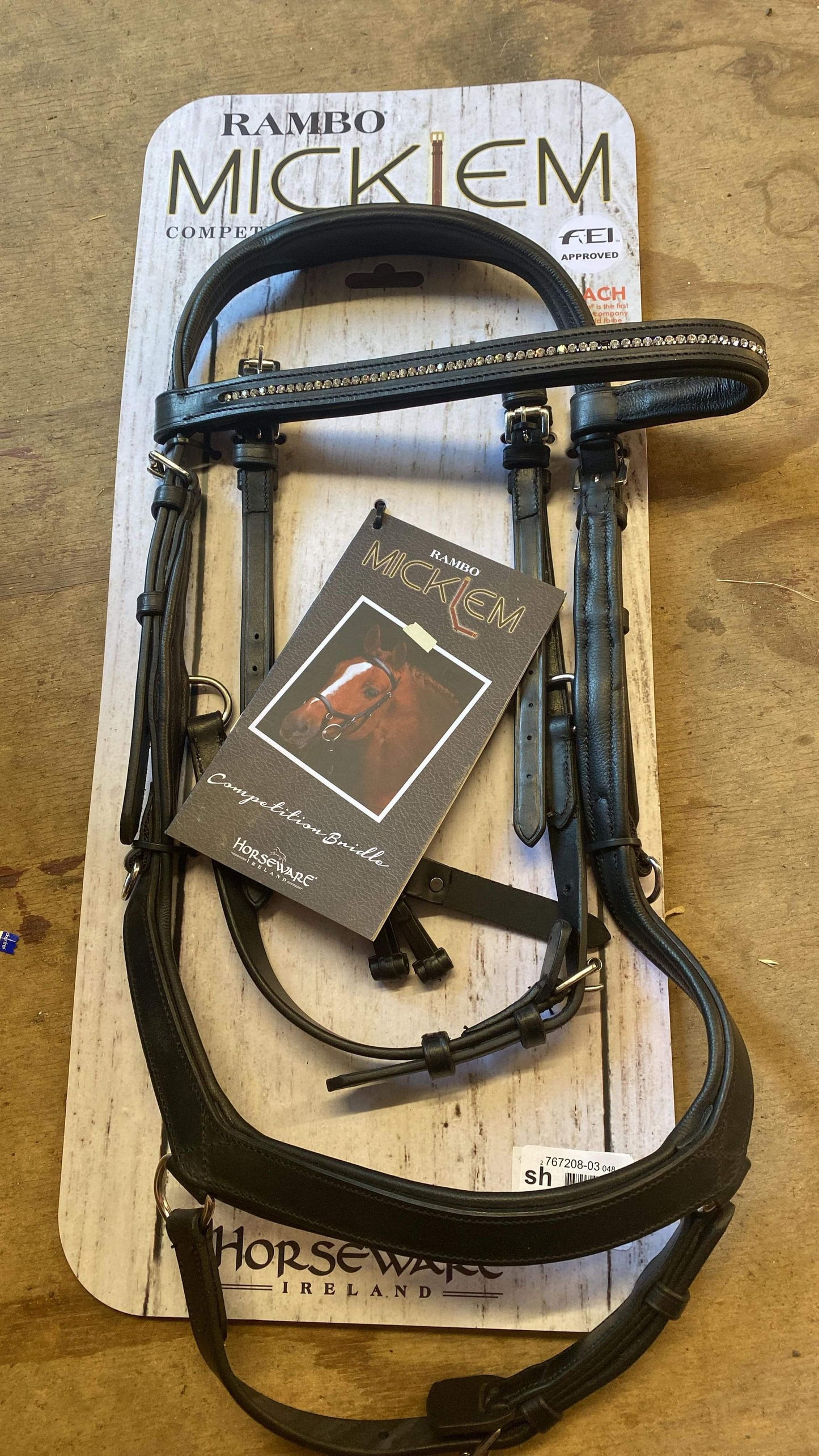 Rambo Micklem Diamante Competition Bridle