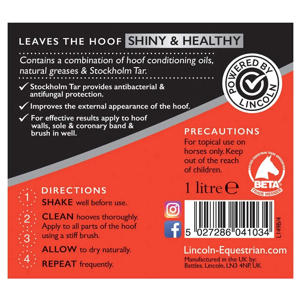 Lincoln Classic Hoof Oil With Brush