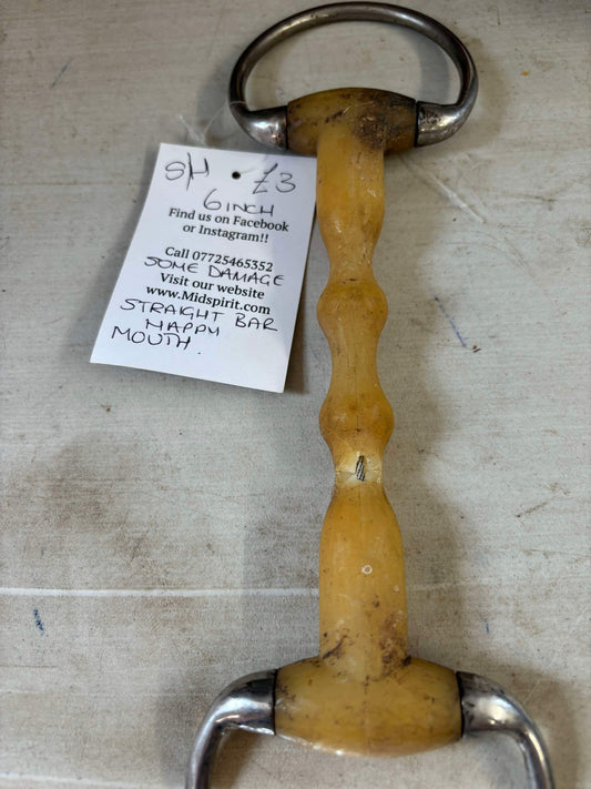 Happy Mouth Bit - Straight Bar  6 inch